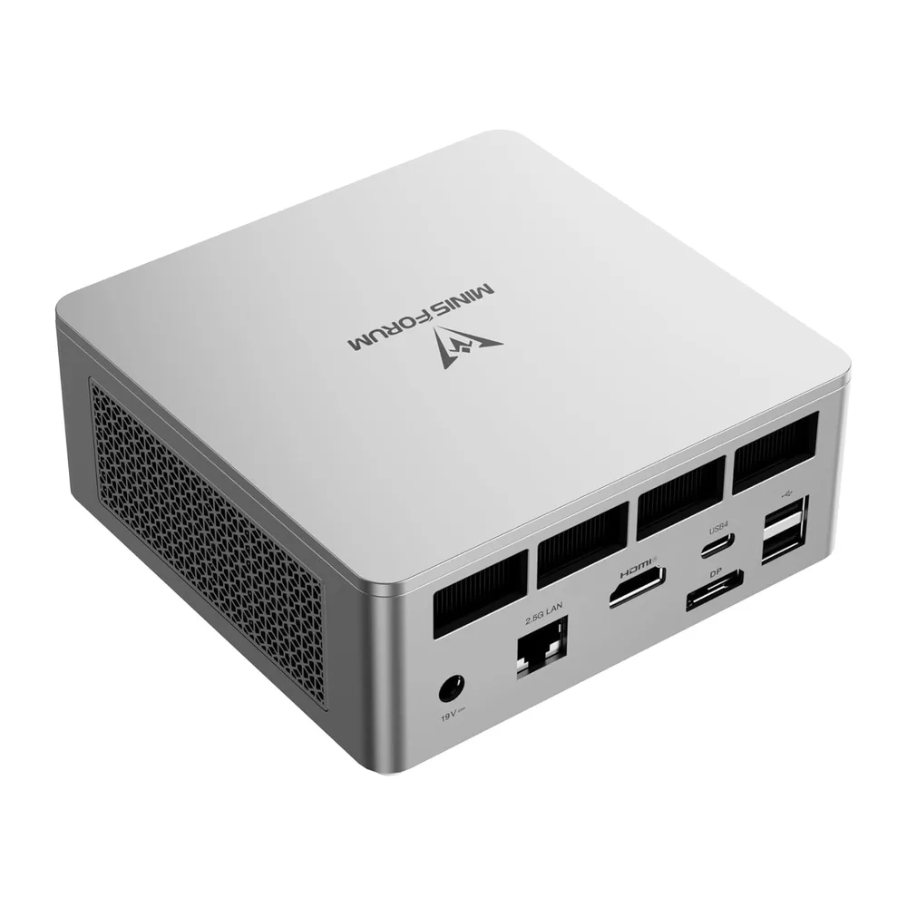 MINIS FORUM UM750L Slim Mini PC, AMD Ryzen 5 7545U Mini Computer (6C/12T, bis zu 4,9 GHz), 16 GB LPDDR5 und