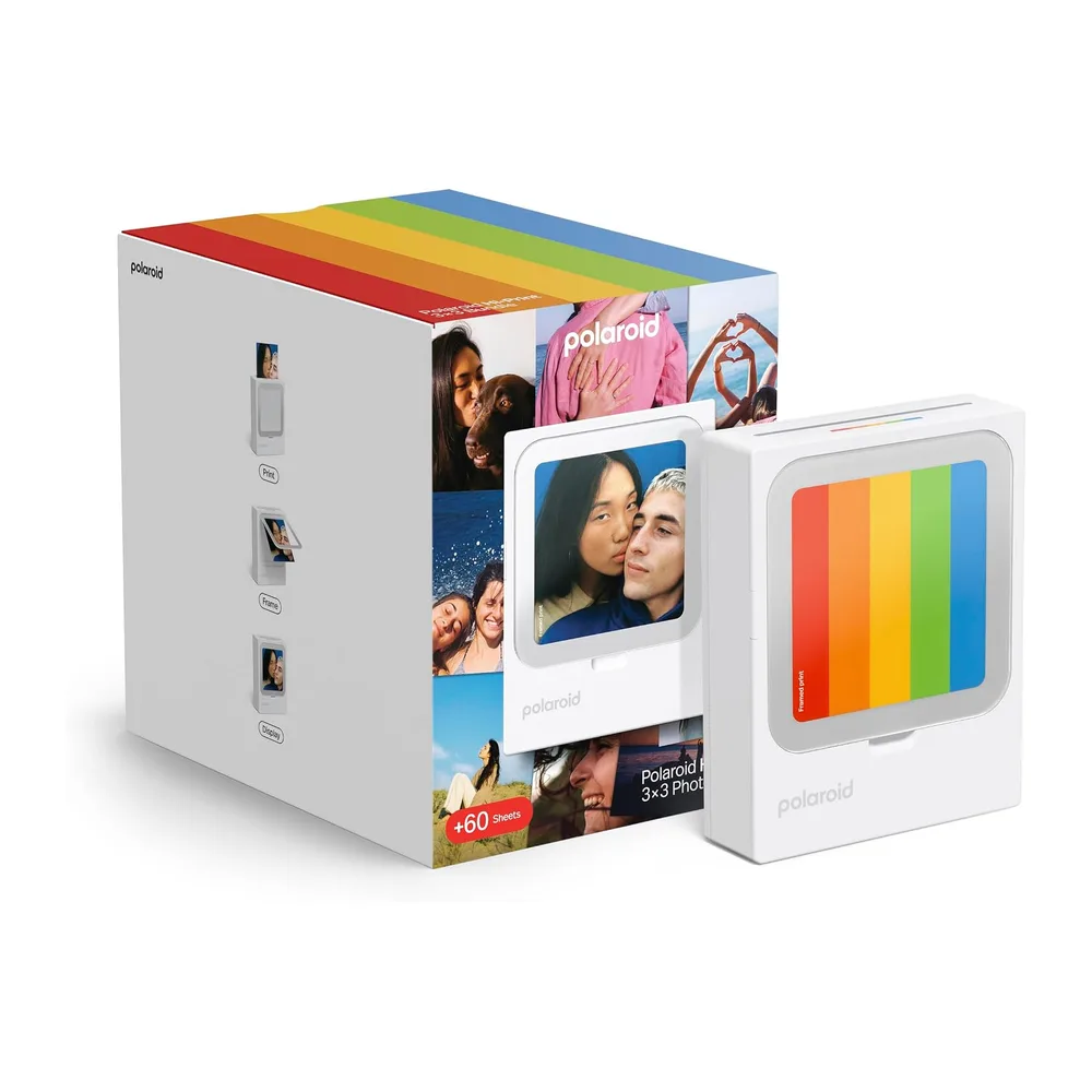 Polaroid - Bundle HiPrint 3x3 (7.6 cm x 7.6 cm) Pocket Bluetooth Fotodrucker Weiß + 60 Blatt (6647) — 2