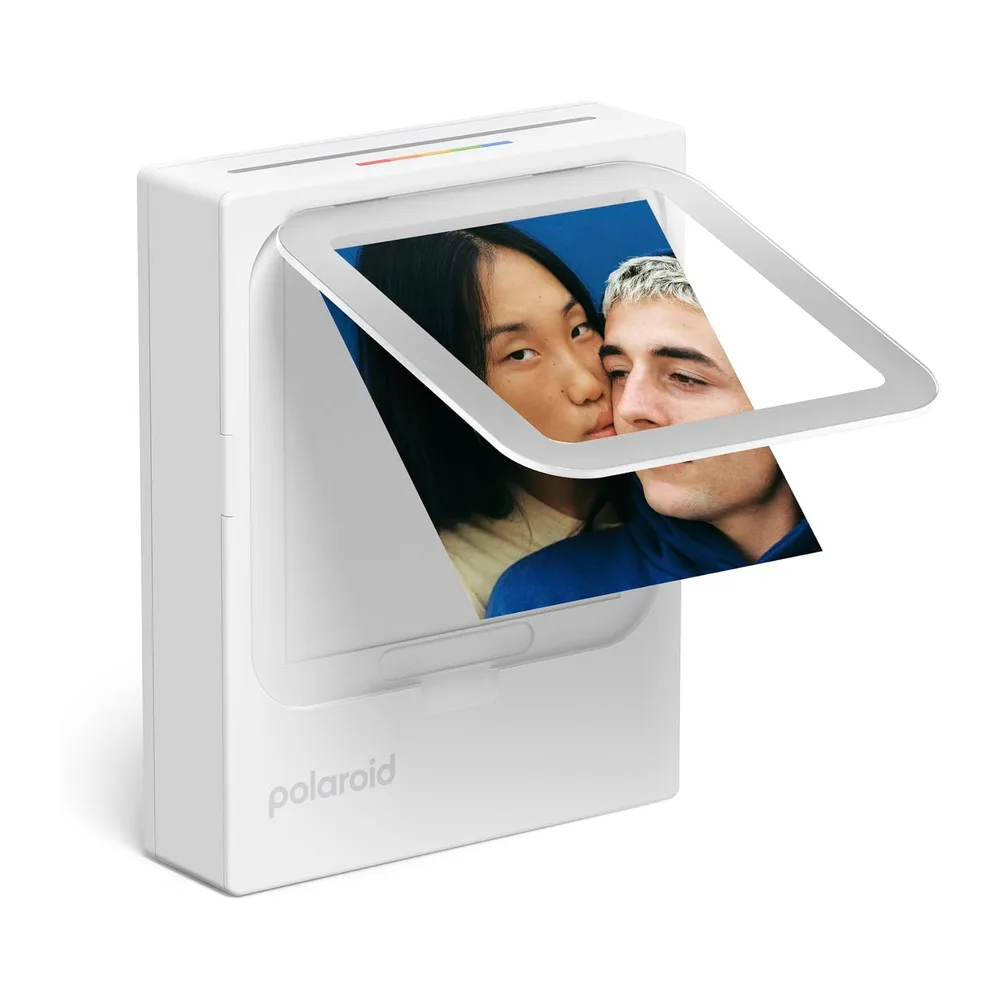 Polaroid - Bundle HiPrint 3x3 (7.6 cm x 7.6 cm) Pocket Bluetooth Fotodrucker Weiß + 60 Blatt (6647) — 3