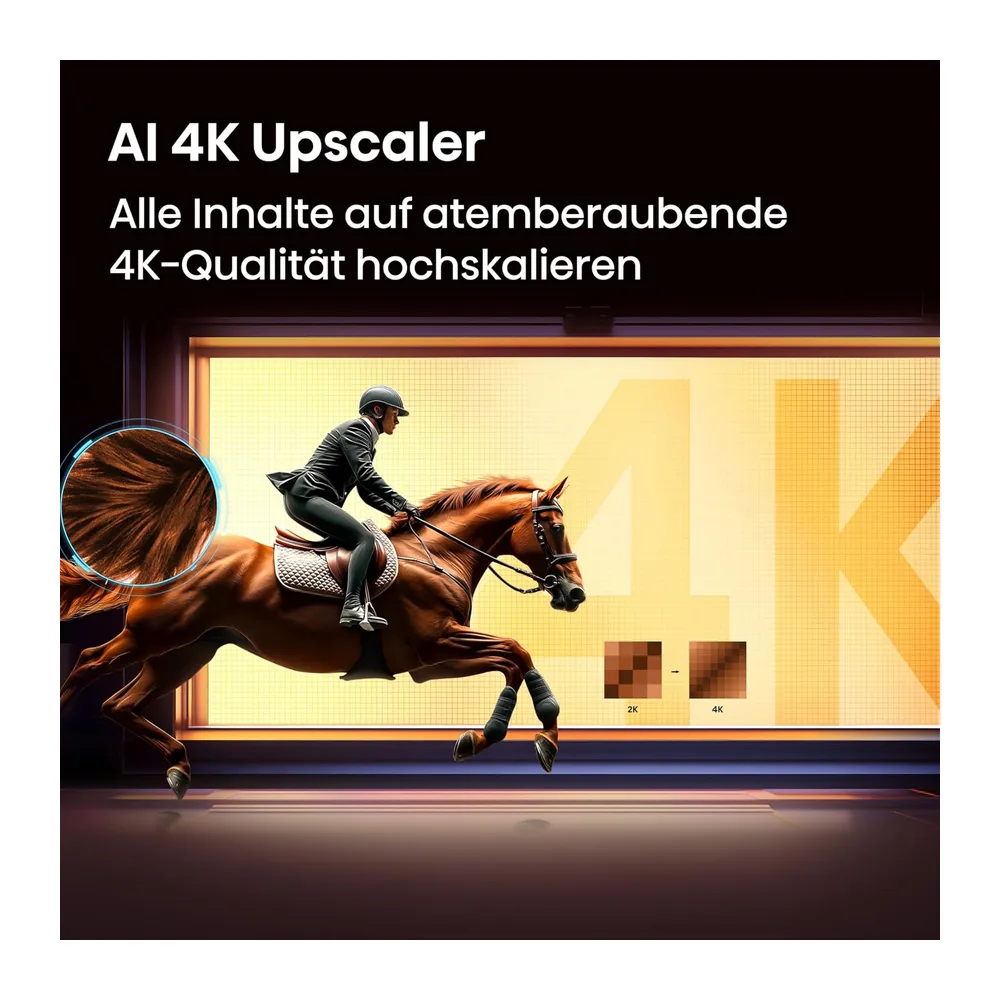 Hisense 55E7DS Fernseher 55 Zoll, 4K UHD QLED, Smart TV, Hi View AI Engine, 60Hz Game Mode Plus, Dolby Vision — 6