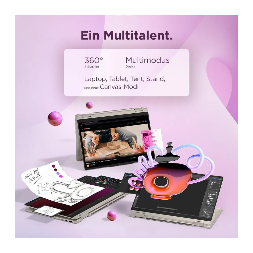 Lenovo Yoga 7 2-in-1 | Laptop | Ryzen AI 5 | 16GB | 512GB | Ohne Netzteil — 5