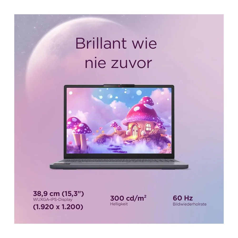 Lenovo IdeaPad Slim 3 Laptop | 15.3" WUXGA Display | AMD Ryzen 5 150 | 512GB SSD | 16GB RAM | AMD Radeon — 6