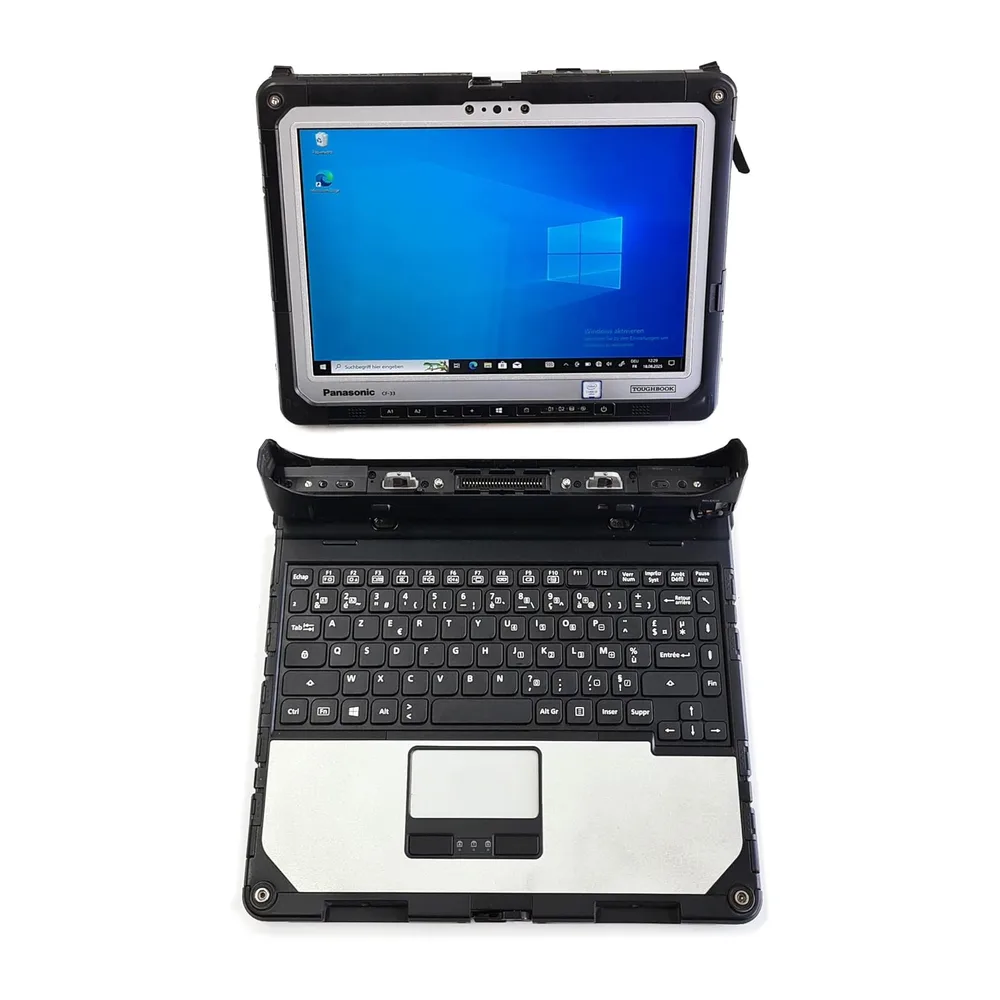 Panasonic Toughbook CF-33 MK1 – Robustes 2-in-1 Notebook mit Abnehmbarer Tastatur, Intel Core i5, 8GB, 256GB