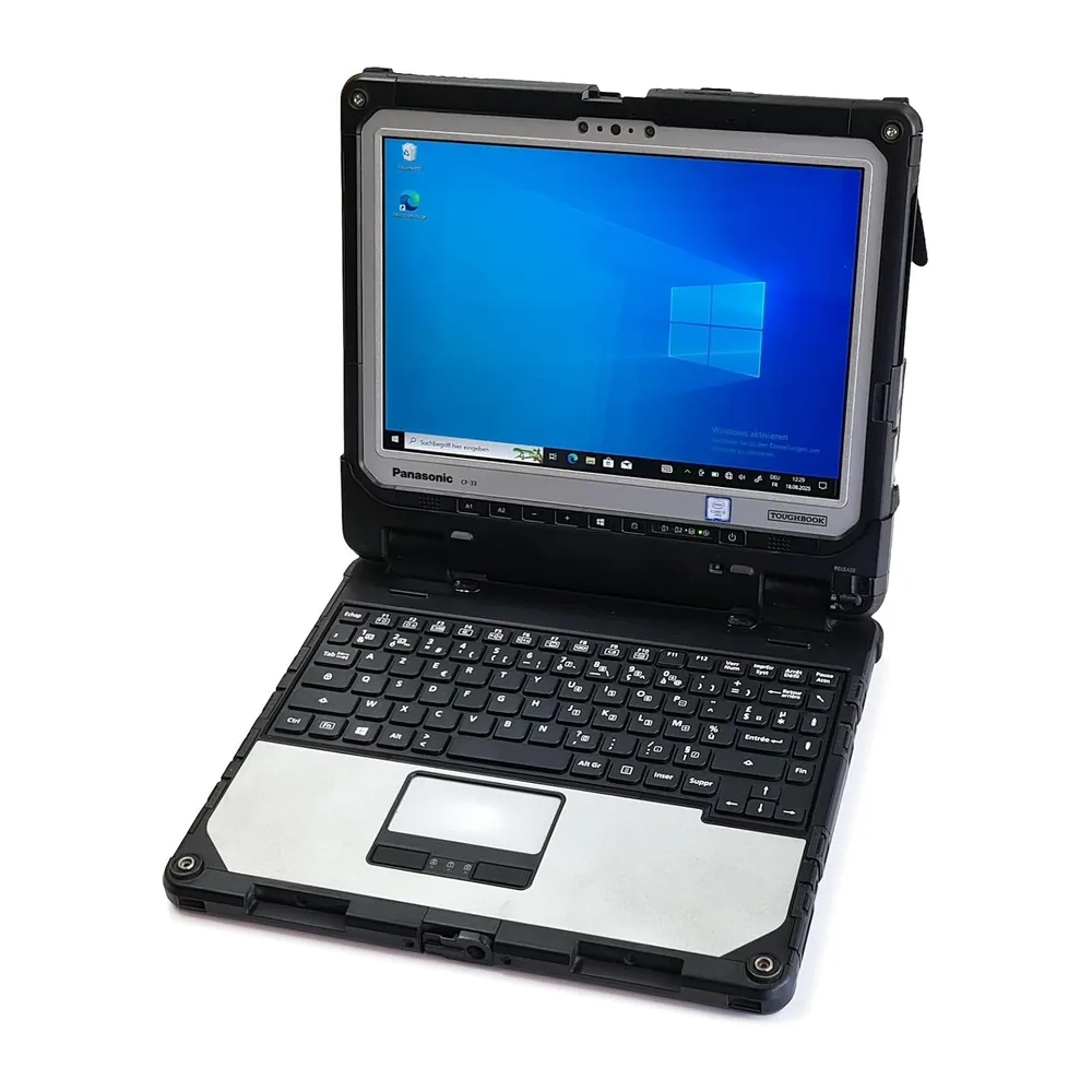Panasonic Toughbook CF-33 MK1 – Robustes 2-in-1 Notebook mit Abnehmbarer Tastatur, Intel Core i5, 8GB, 256GB — 2