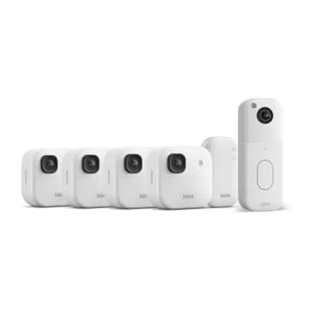 Blink Außenkamera 2K+ (neueste Generation) + Blink Videotürklingel