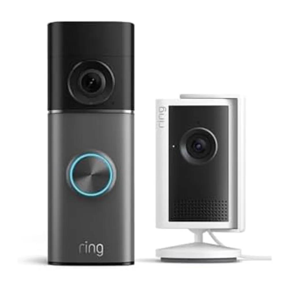 Ring Akku-Video Doorbell Pro (Neueste Gen.) Retinal 4K & 10x-Zoom + 0€ Innenkamera Plus Retinal 2K
