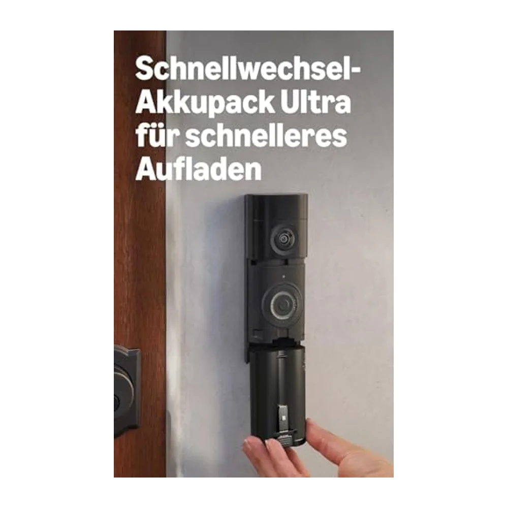 Ring Akku-Video Doorbell Pro (Neueste Gen.) Retinal 4K & 10x-Zoom + 0€ Innenkamera Plus Retinal 2K — 4