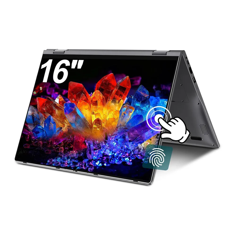 2-in-1 Touchscreen Laptop 16 Zoll, Ryzen 3 3300U, 16GB RAM, 512GB SSD