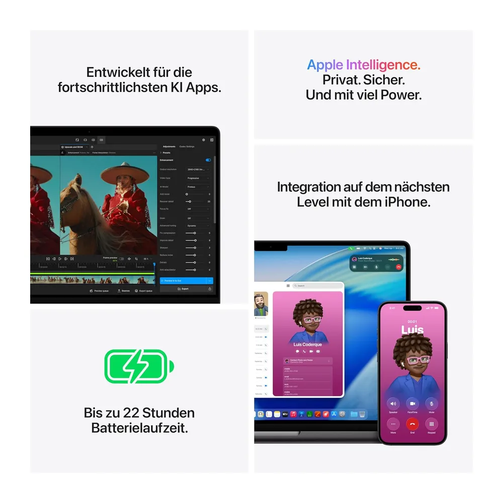 Apple MacBook Pro Laptop mit M5 Pro Chip mit 15-Core CPU und 16-Core GPU: Entwickelt für KI — 5