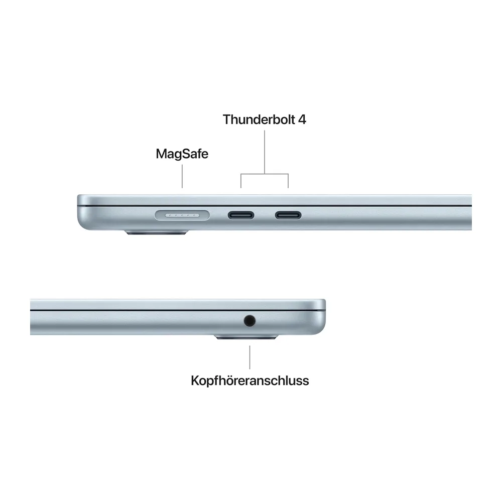 Apple 15" MacBook Air Laptop, M5 Chip mit 10‑Core CPU und 10‑Core GPU: Entwickelt für KI, 15,3" Liquid Retina — 4