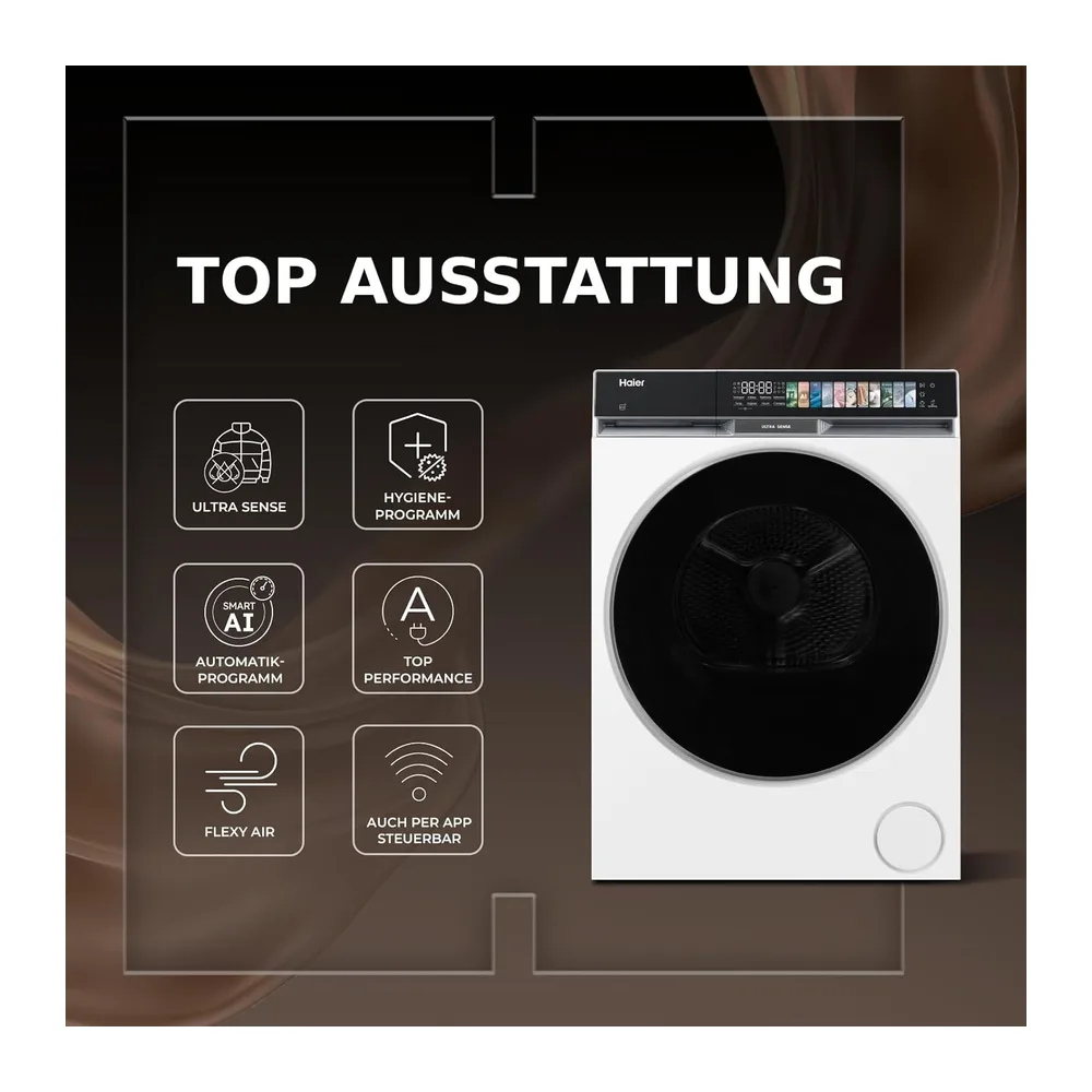 Haier Wärmepumpentrockner 9kg G9 Serie HD90-A687U1 [Energieklasse A] — 4