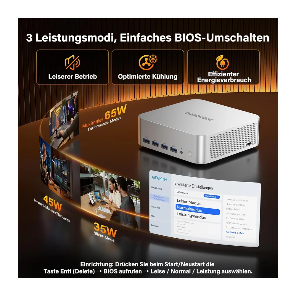 GEEKOM AI Mini PC A9 Max mit AMD Ryzen AI 9 HX 370 — 6