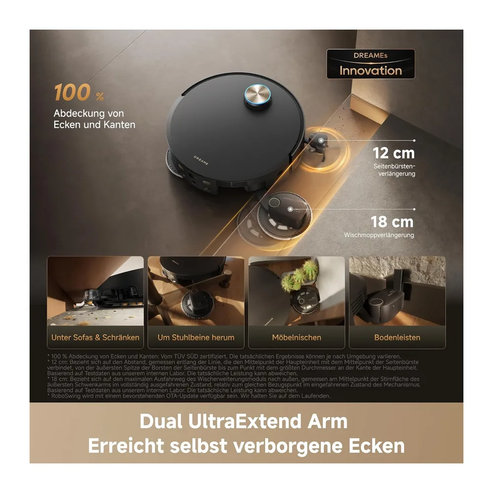 dreame X60 Pro Ultra Complete Saugroboter mit UltraExtend-Armen,42.000Pa — 4
