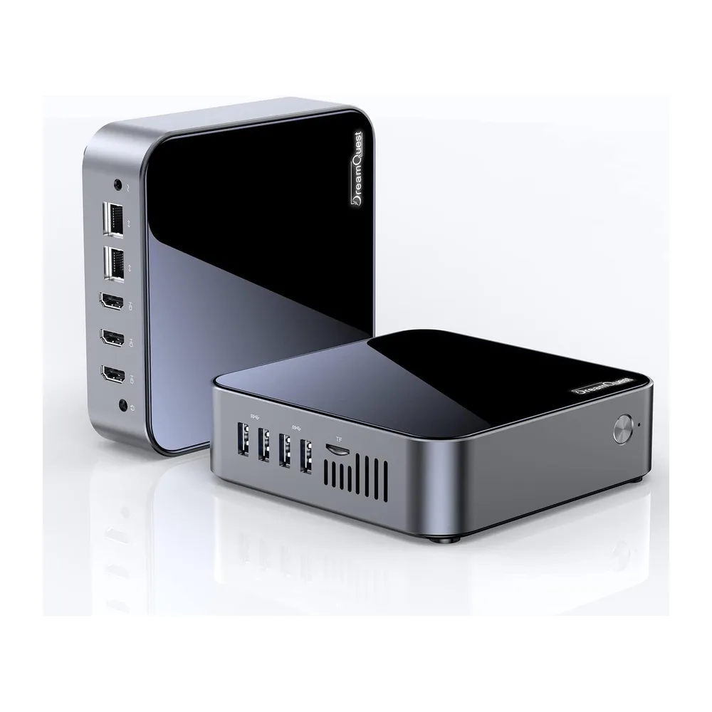 DreamQuest Mini PC Windows 11 Pro, Intel 12. Gen N95 (bis zu 3,4 GHz), 16GB DDR4 512GB M.2 SSD Mini Desktop