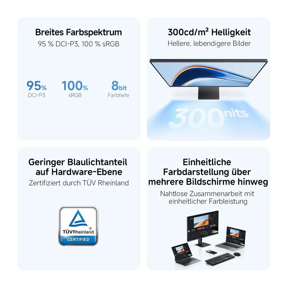 XIAOMI Monitor 27 Zoll, 2K QHD 2560 x 1440, 120Hz, 100% sRGB, P27QDA-RAGL — 3