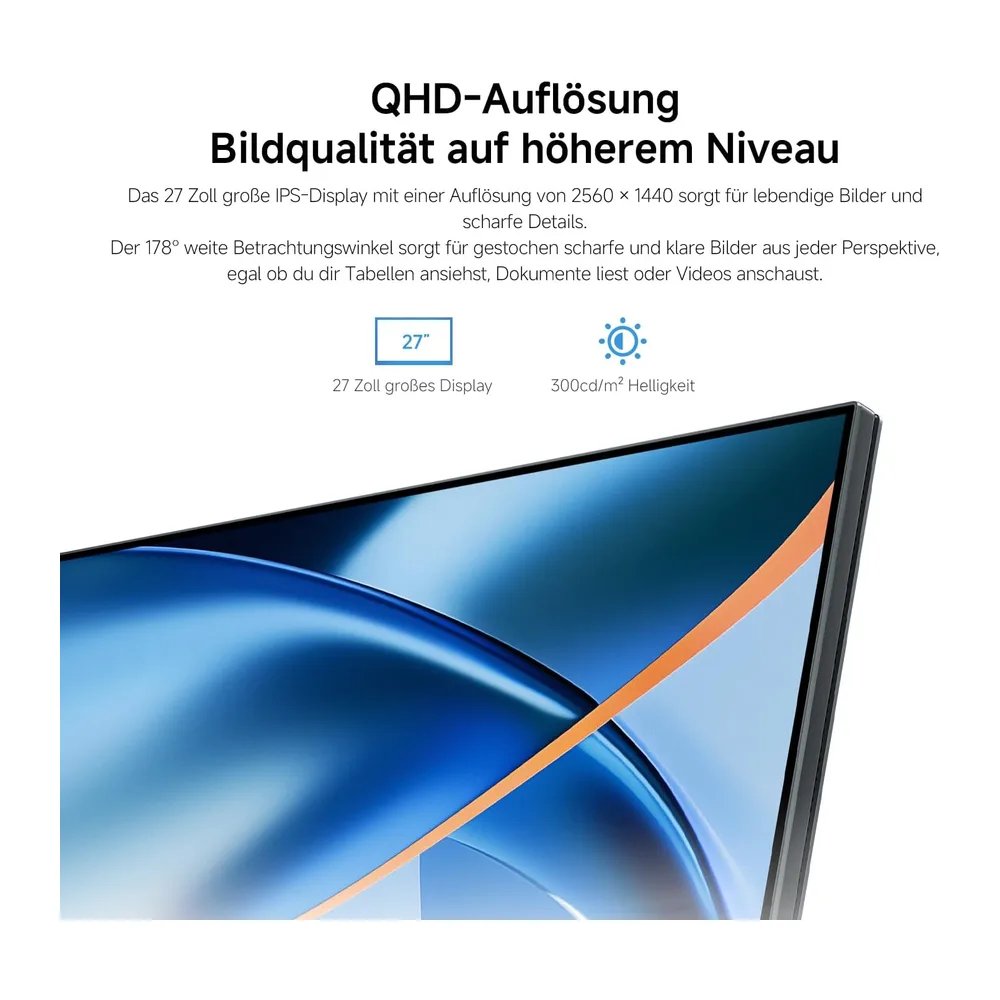 XIAOMI Monitor 27 Zoll, 2K QHD 2560 x 1440, 120Hz, 100% sRGB, P27QDA-RAGL — 5