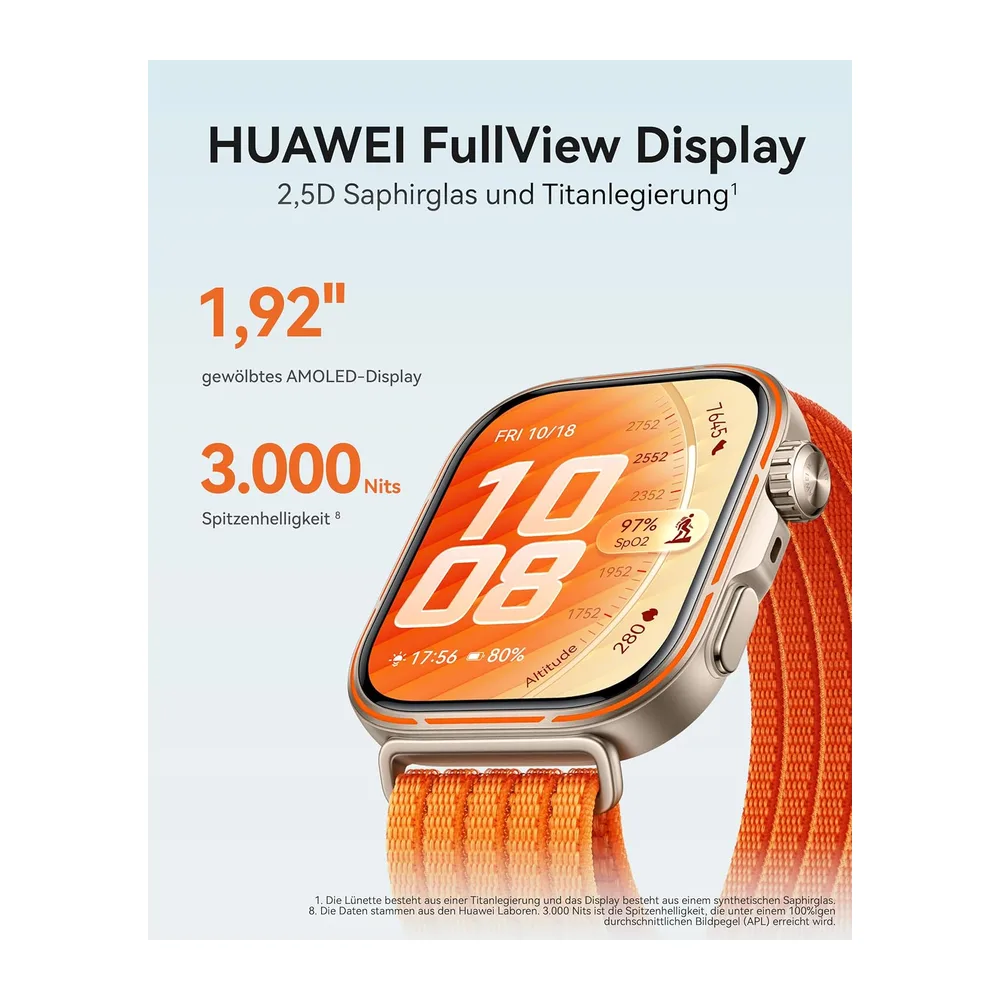 HUAWEI Watch FIT 5 Pro Smartwatch, GPS, Fitness Tracker mit EKG, Orange — 4