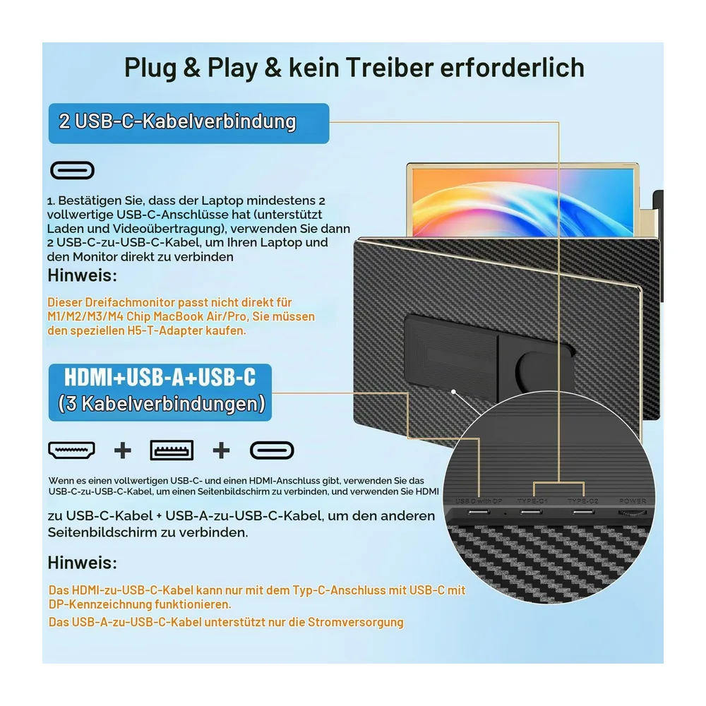 KEFEYA Laptop Bildschirm Erweiterung 15,6" — 5