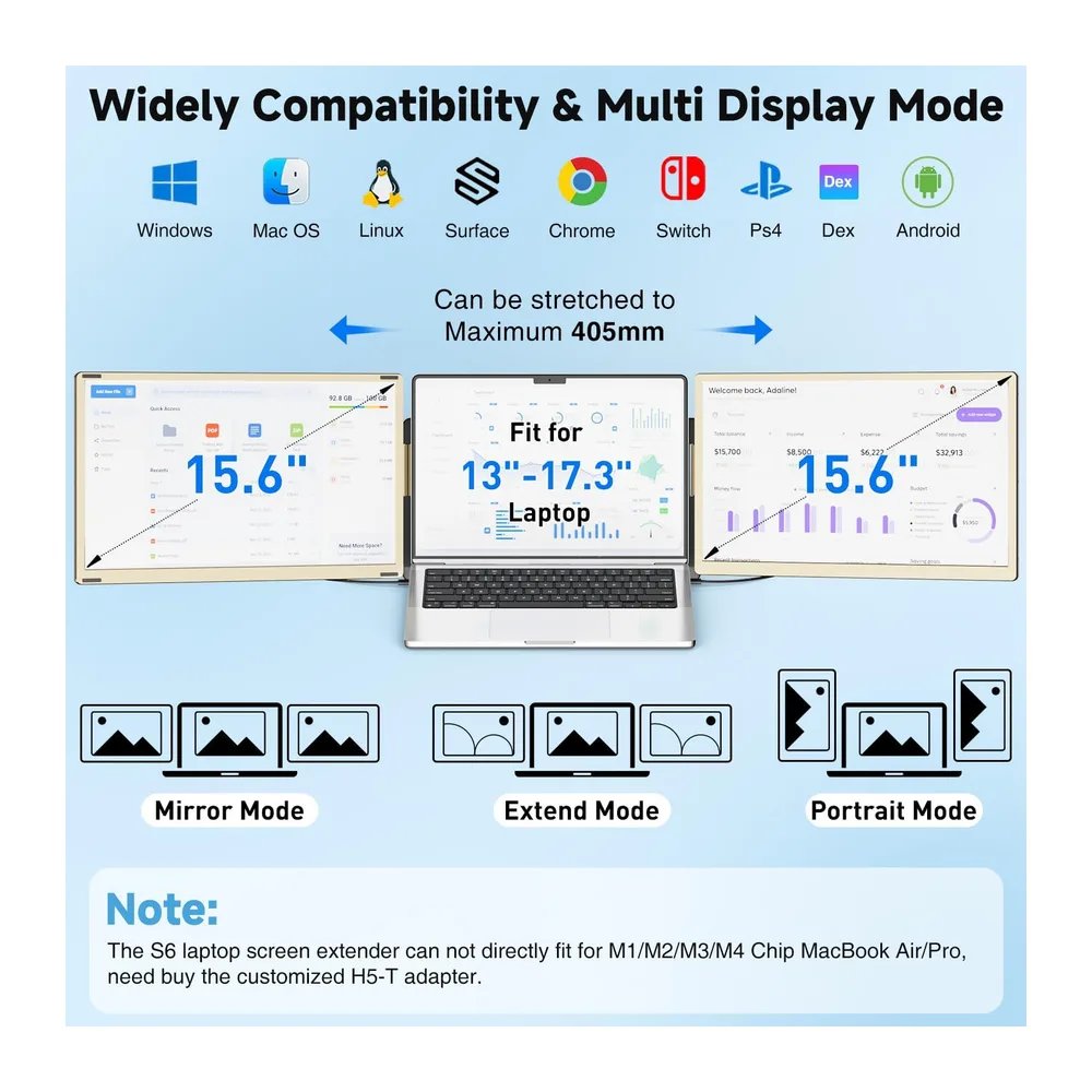 KEFEYA Laptop Bildschirm Erweiterung 15,6" — 6