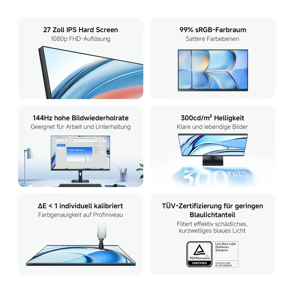 XIAOMI Gaming Monitor 27 Zoll, 144Hz, FHD, FreeSync, IPS, P27FDA-RAGL — 2