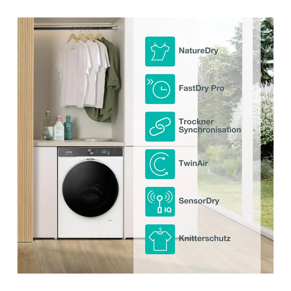 Gorenje D5G69CP Trockner/Kondensation mit Wärmepumpe /9kg /15 Programme/ConnectLife/Made in EU/FastDry — 3