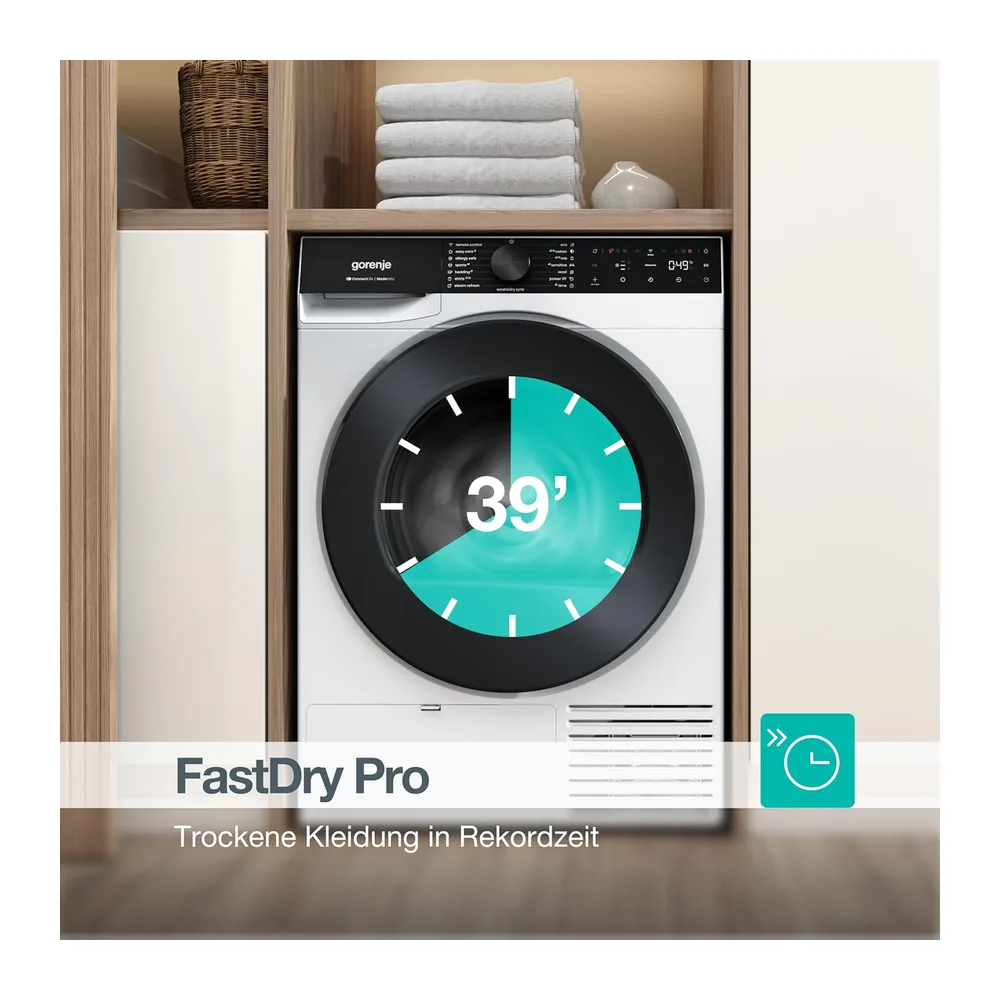 Gorenje D5G69CP Trockner/Kondensation mit Wärmepumpe /9kg /15 Programme/ConnectLife/Made in EU/FastDry — 5