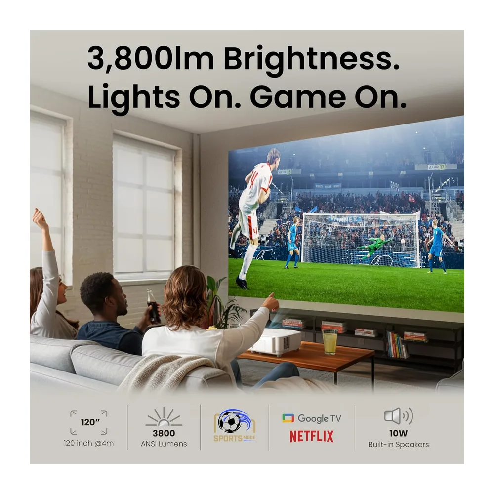BenQ TH575i 1080p Heimkino Beamer, 3800lm, niedrige Latenz, Google TV — 2