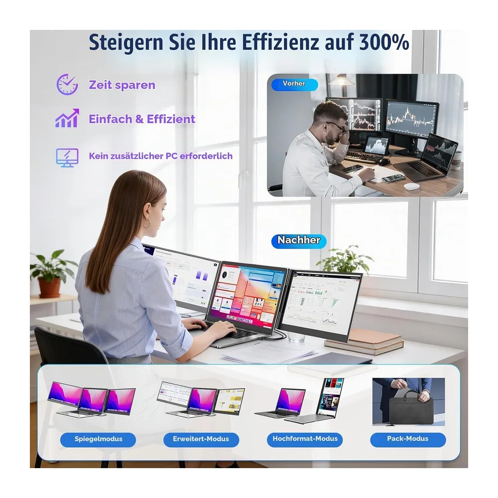 KEFEYA Laptop Bildschirm Erweiterung 15,6" — 2