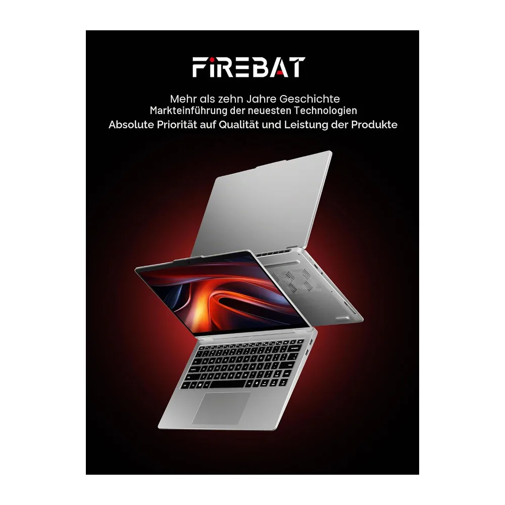Laptop, 14-Zoll-Display mit 2880 x 1800 QHD+-Auflösung, AMD Ryzen 7 H255 (8 Kerne/16 Threads, bis zu 4,9 — 2