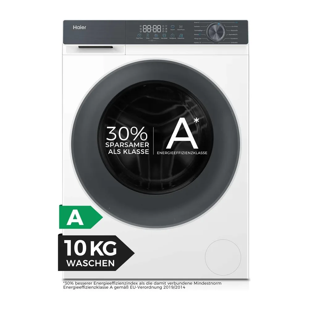Haier Frontlader Waschmaschine 10kg G3 Serie HW100-BP1427637 [Energieklasse A]