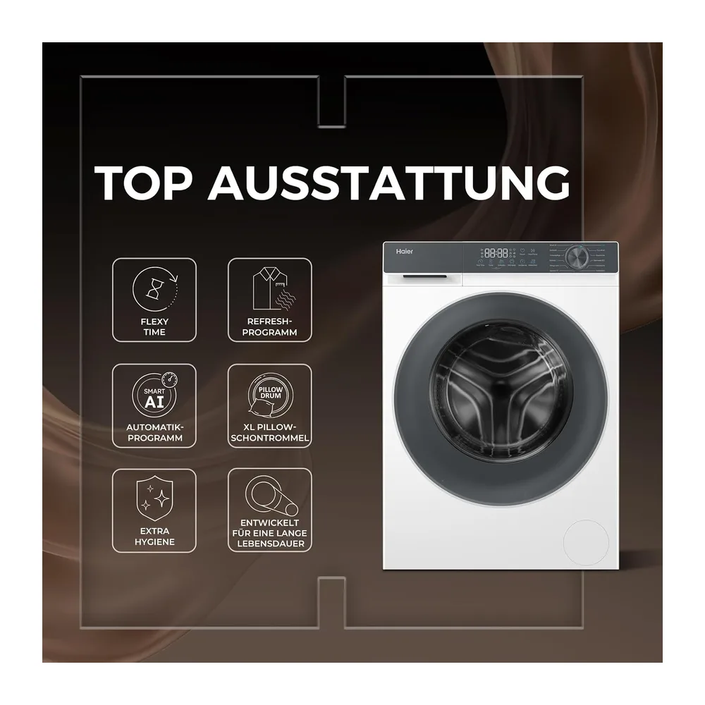 Haier Frontlader Waschmaschine 10kg G3 Serie HW100-BP1427637 [Energieklasse A] — 3