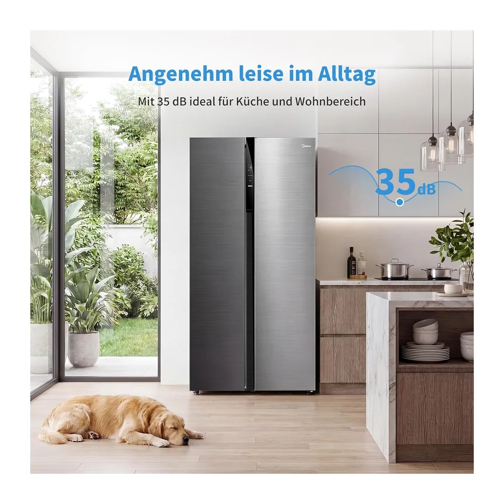 Midea Side-by-Side Kühlschrank 548 L, No Frost, Dual-Inverter, 35 dB [Energieklasse E] — 3