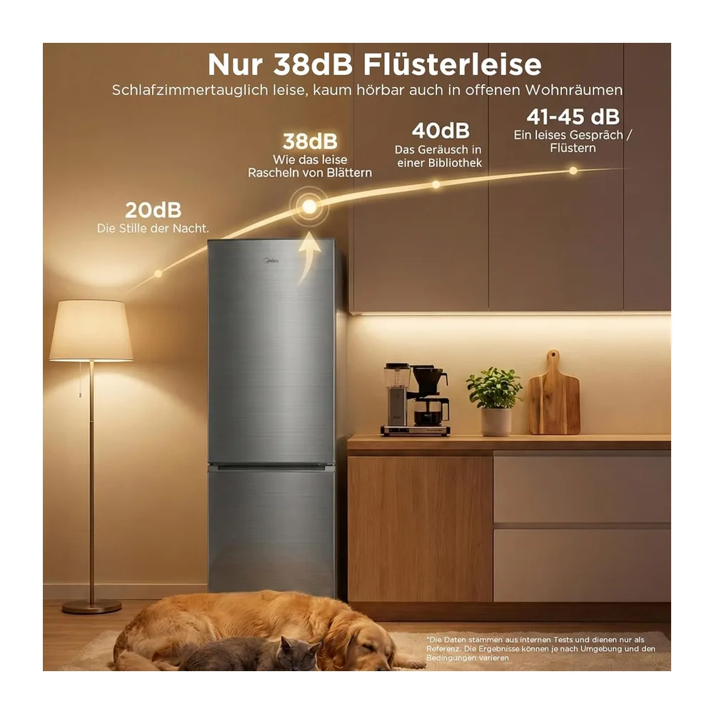 Midea 270L Kühlschrank mit gefrierfach(-24°C),Total Nofrost — 4