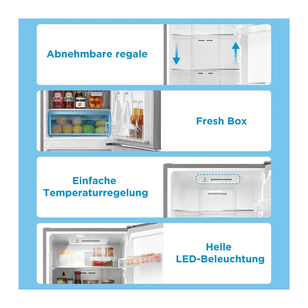 Midea 270L Kühlschrank mit gefrierfach(-24°C),Total Nofrost — 6