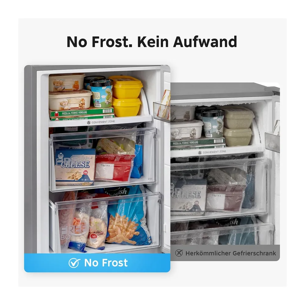 Midea 338L Kühlschrank mit gefrierfach,185cm — 6