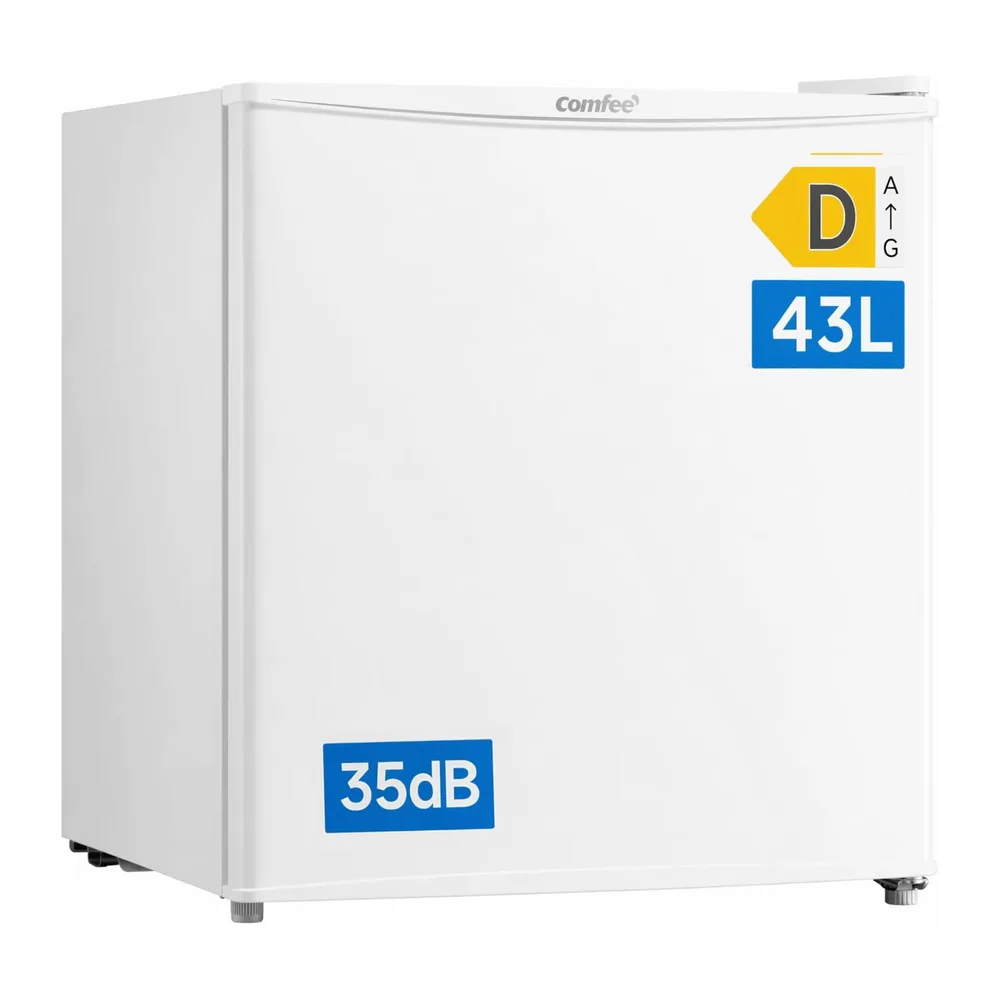 Comfee 43L Mini Kühlschrank, EEK D, 35 dB, 64 kWh/Jahr,Inverter‑Kompressor [Energieklasse D]