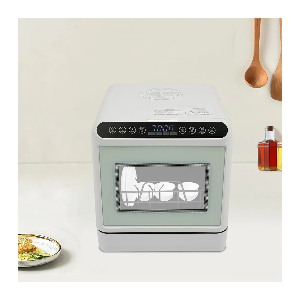 1100W Tischgeschirrspüler Mini Geschirrspüler für 5 Gedecke Kompakter Tischspülmaschine 4 Programmen mit 6L — 6