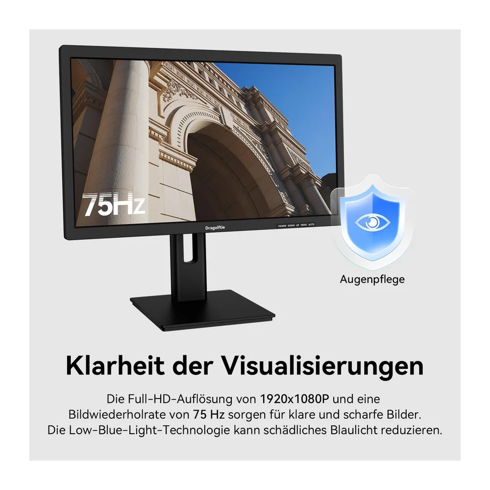 24 Zoll Touchscreen Monitor VA PC Touch Screen Kontrastverhältnis 3000:1 — 6