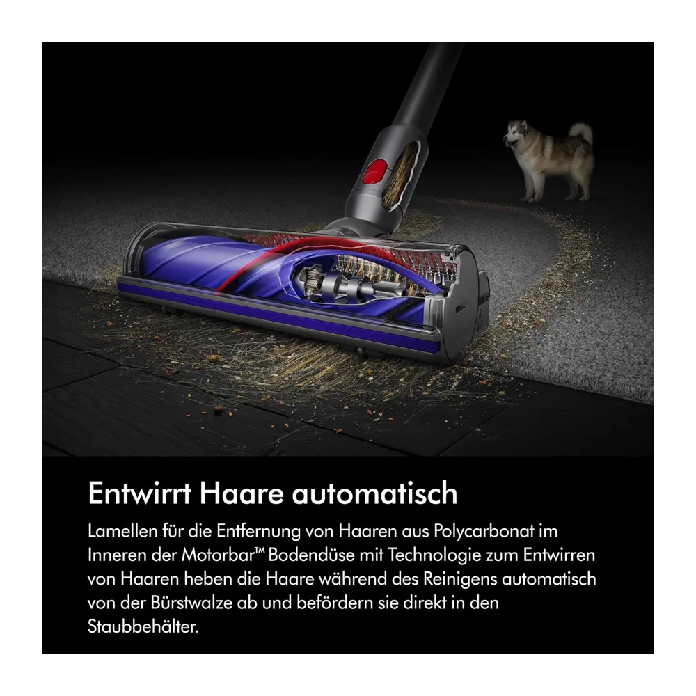 Dyson V8 Origin Kabelloser Staubsauger, Silver und Nickel, 130 AW, Motorbar — 4