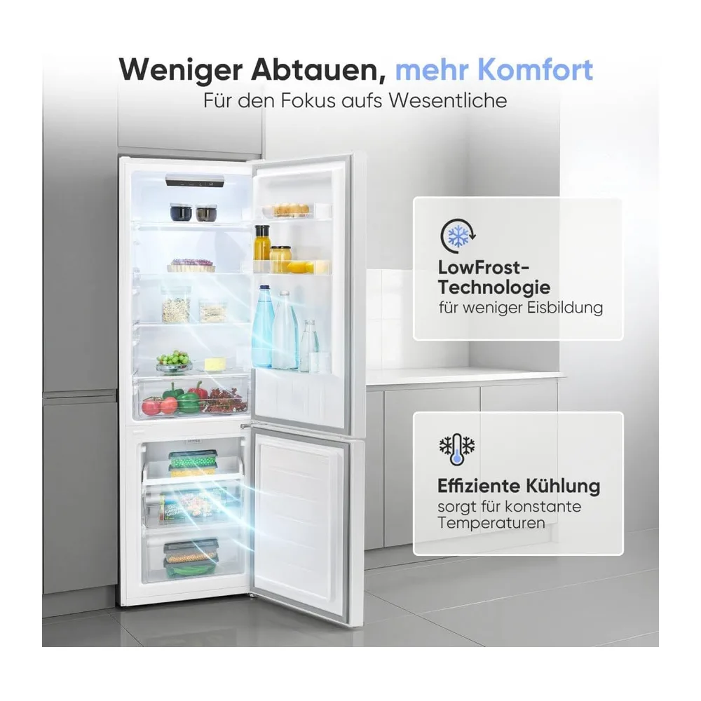 Bomann® Kühlschrank mit Gefrierfach | Energieklasse C | 176cm | LowFrost | 5 Jahre Kompressor-Garantie | Kühl — 3
