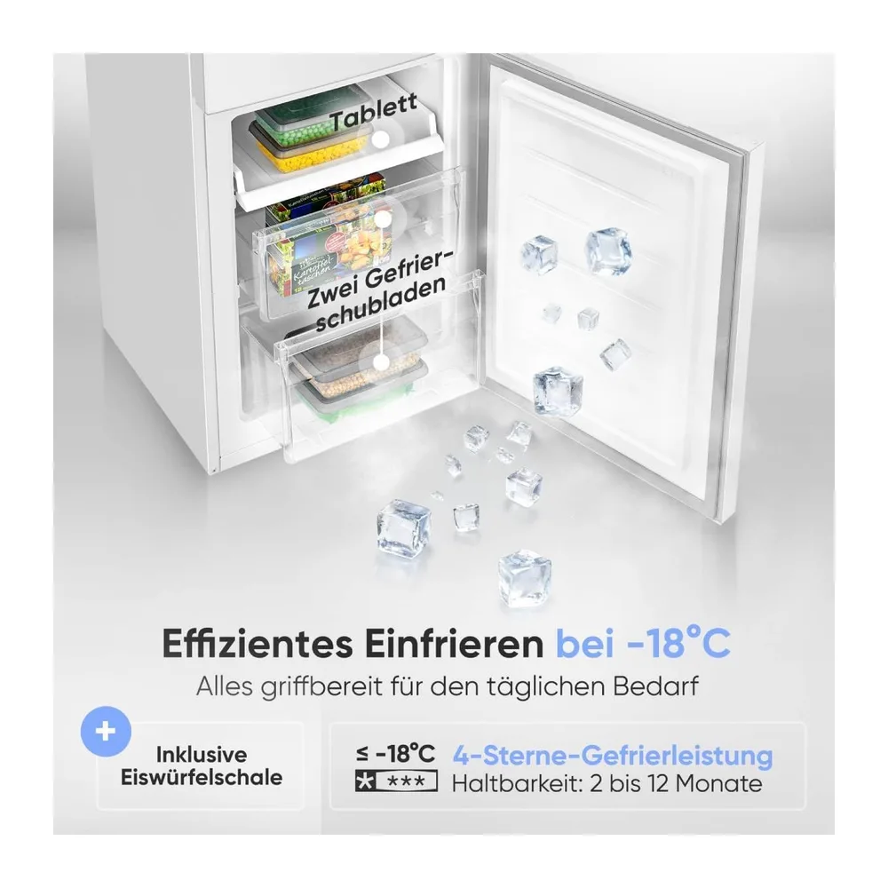 Bomann® Kühlschrank mit Gefrierfach | Energieklasse C | 176cm | LowFrost | 5 Jahre Kompressor-Garantie | Kühl — 5