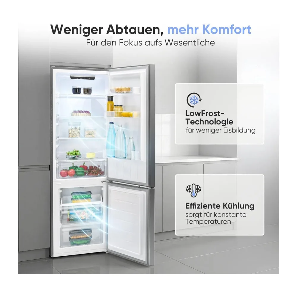 Bomann® Kühlschrank mit Gefrierfach | Energieklasse C | 176cm | LowFrost | 5 Jahre Kompressor-Garantie | Kühl — 3