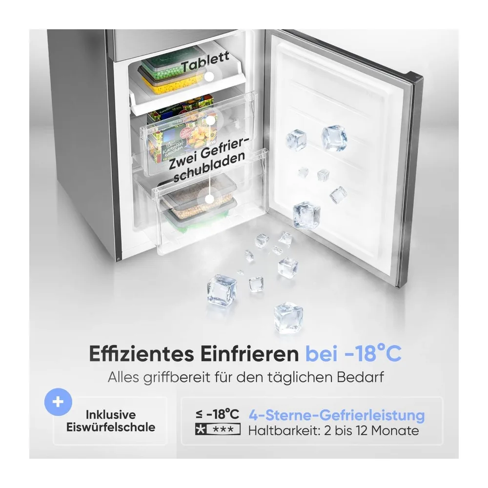 Bomann® Kühlschrank mit Gefrierfach | Energieklasse C | 176cm | LowFrost | 5 Jahre Kompressor-Garantie | Kühl — 5