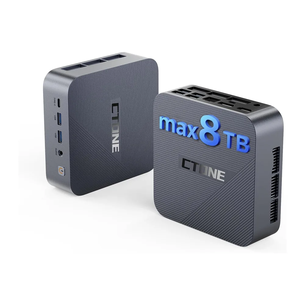 CTONE Mini PC Büro i5-12450H, 24GB RAM, 1TB SSD, Win 11 Pro,WiFi 6