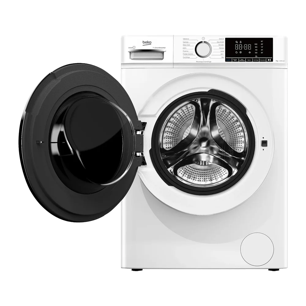 Beko BMX7126DB Waschmaschine Frontlader 7 kg 1200 RPM Weiß [Energieklasse A] — 2