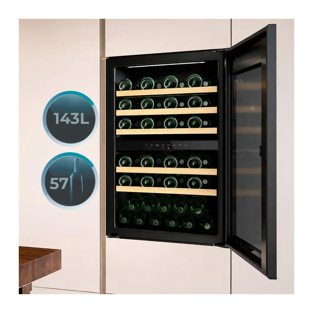 Cecotec Weinkühlschrank Bolero GrandSommelier Duo 57000 Touch Matt Black Compressor — 4