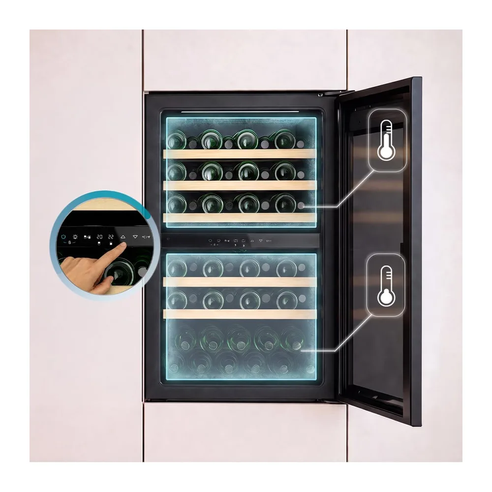 Cecotec Weinkühlschrank Bolero GrandSommelier Duo 57000 Touch Matt Black Compressor — 6