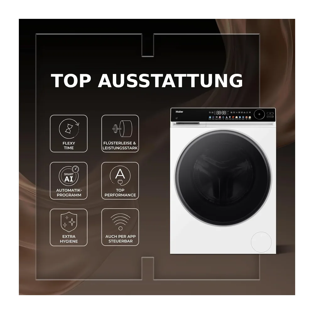 Haier Frontlader Waschmaschine 10kg G7 Serie HW100-B14667U1 [Energieklasse A] — 3