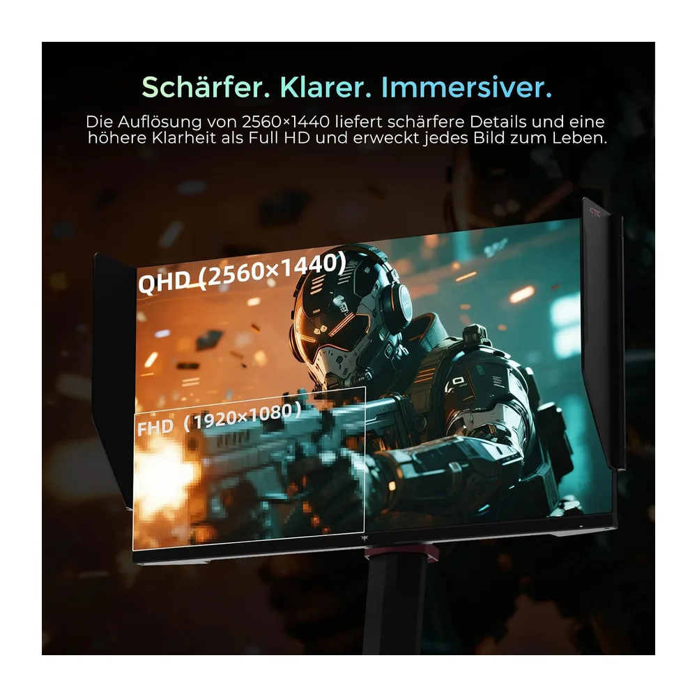 KTC Gaming Monitor 27 Zoll, 275Hz 240Hz QHD Monitor, Fast IPS, 1ms, 2K 2560 x 1440P, Freesync & G-sync, PC — 5