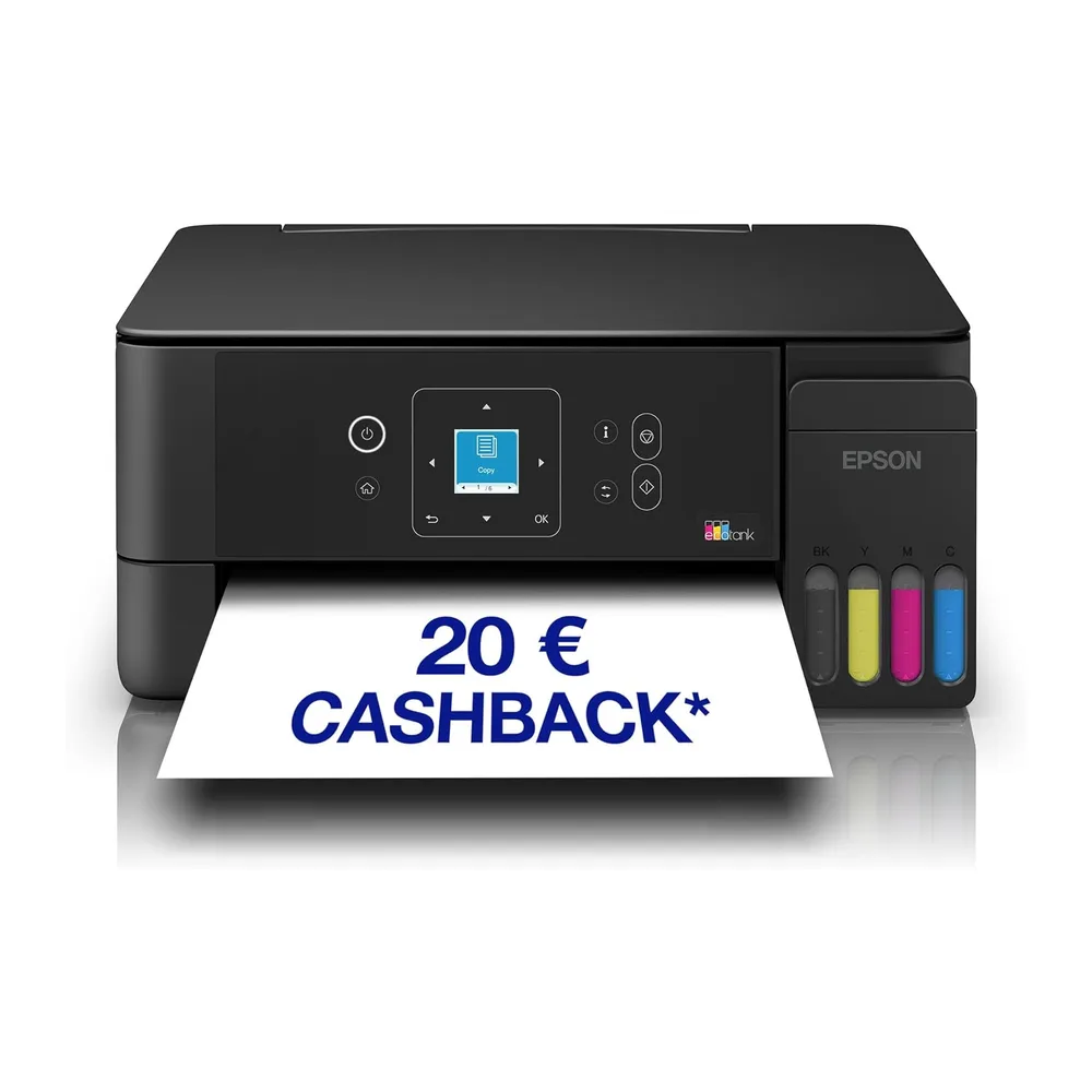 Epson EcoTank ET-2922 | Für vielbeschäftigte Haushalte | Wi-Fi | A4 | Drucken, Kopieren, Scannen | LC-Display